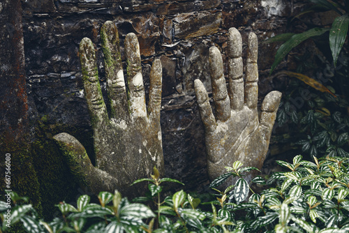 Obraz na płótnie Las Pozas, a surrealist botanical garden in Xilitla Mexico w salonie
