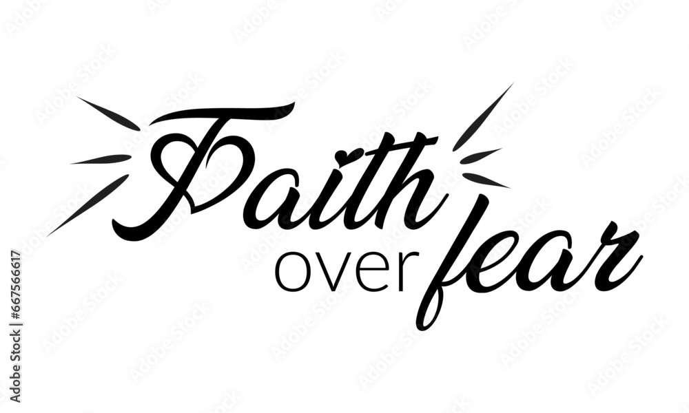 Christian Faith. Typography for print or use as poster, card, flyer or T Shirt