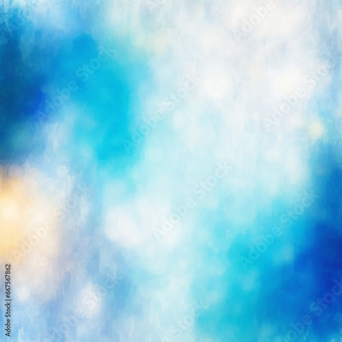 Watercolor illustration art abstract blue color texture background, clouds and sky pattern. Watercolor stn with hand pnt, cloudy pattern on watercolor paper for wallpaper banner and any design.