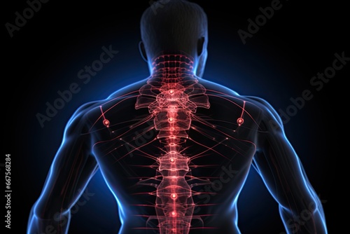 Wallpaper Mural Man back pain and muscle spasms Torontodigital.ca