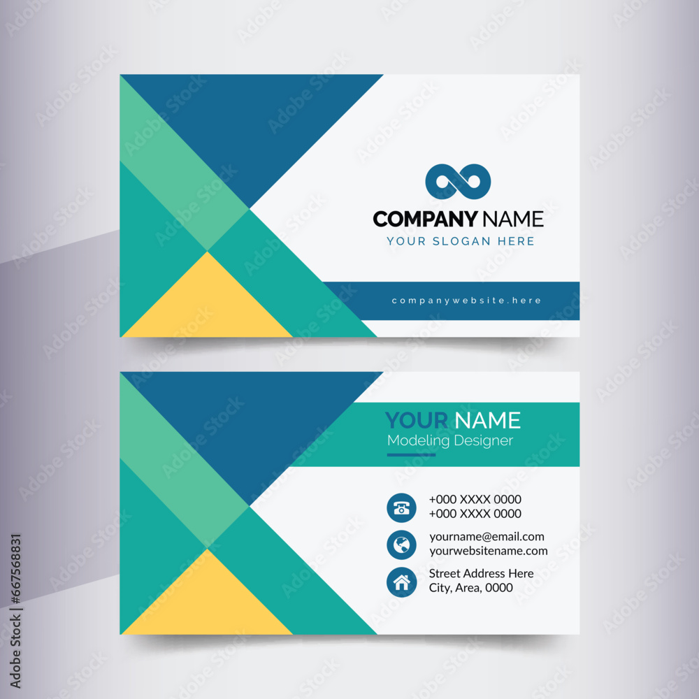 Trendy Visual Concepts card design
