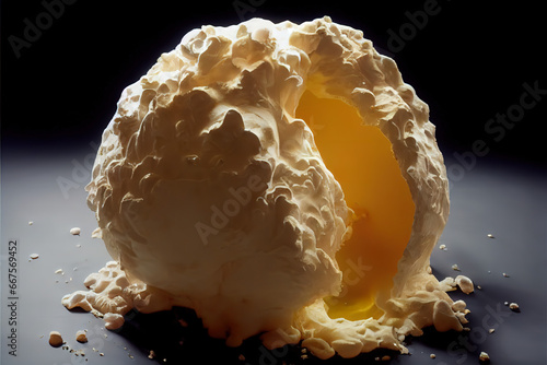 Realistic fatberg 3d. AI generated photo