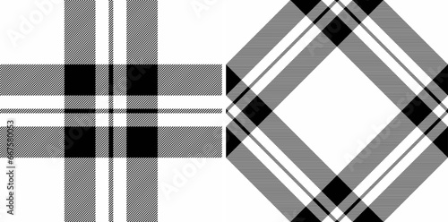Textile plaid pattern of fabric background check with a vector seamless texture tartan.