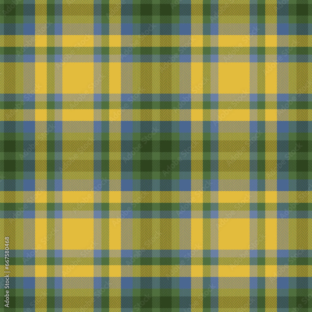 Plaid seamless pattern in green. Check fabric texture. Vector textile print. Plaid seamless pattern in green. Check fabric texture. Vector textile print.