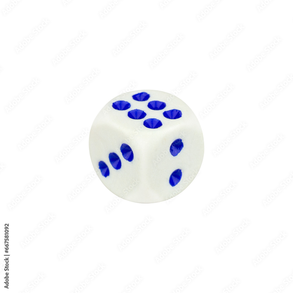 dice isolated from background, number 6, 3 and 2 dice isolated from background, number 6, 3 and 2