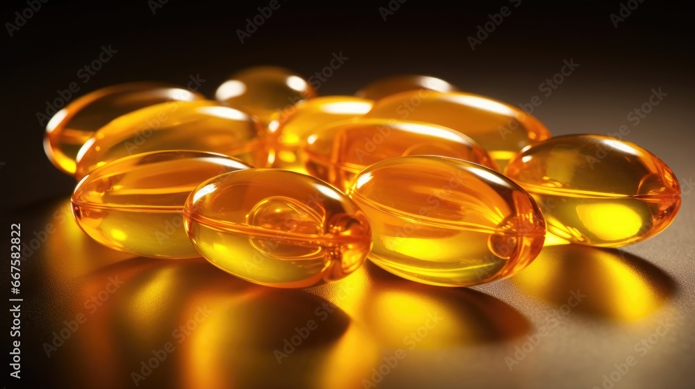 images of vibrant yellow Omega 3-6-9 fish oil softgel capsules, highlighting the importance of essential fatty acids for overall health and wellness. Ideal for health and nutrition promotion images of vibrant yellow Omega 3-6-9 fish oil softgel capsules, highlighting the importance of essential fatty acids for overall health and wellness. Ideal for health and nutrition promotion