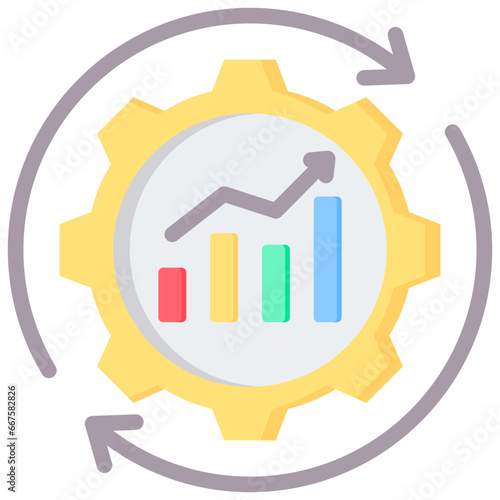 Business Automation Flat Icon