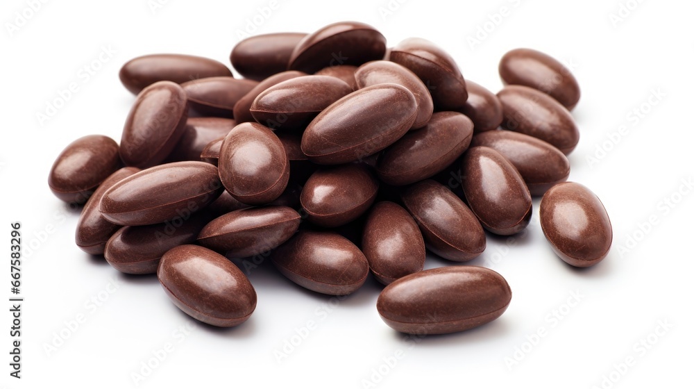 images of a pile of chocolate pills, emphasizing the concept of sweet medicine and delicious comfort. Ideal for medical confectionery and sweet therapy promotions images of a pile of chocolate pills, emphasizing the concept of sweet medicine and delicious comfort. Ideal for medical confectionery and sweet therapy promotions