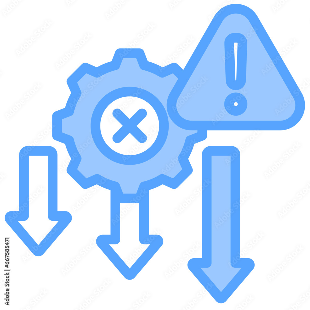 Reduced Error Blue Icon Reduced Error Blue Icon