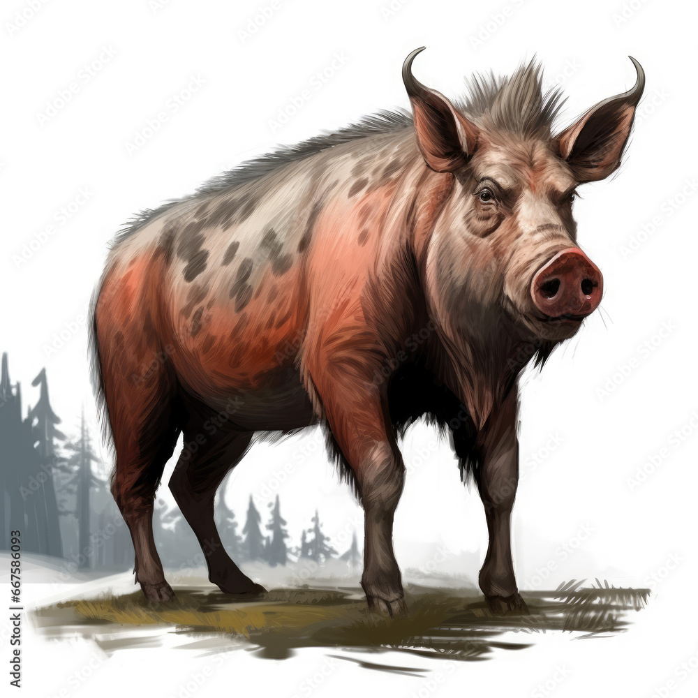 Digital Art: Majestic Boar Portrait
, Medieval Fantasy RPG Illustration Digital Art: Majestic Boar Portrait
, Medieval Fantasy RPG Illustration