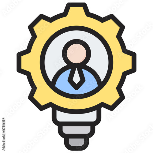 Entrepreneur Outline Color Icon