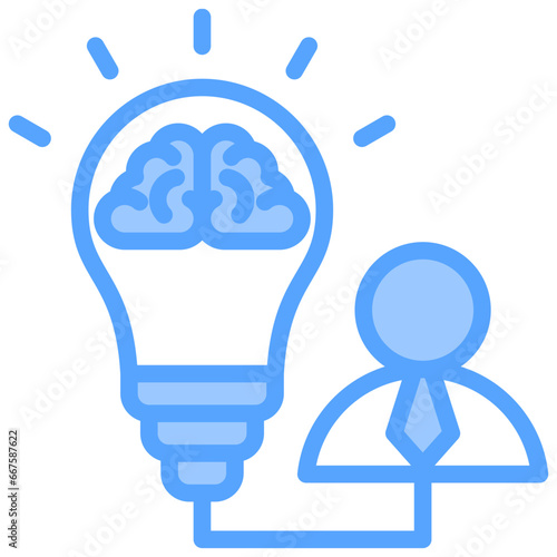 Founder Blue Icon