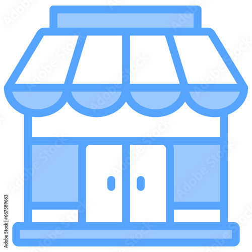 Retailers Blue Icon