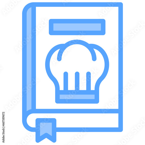 Recipes Blue Icon