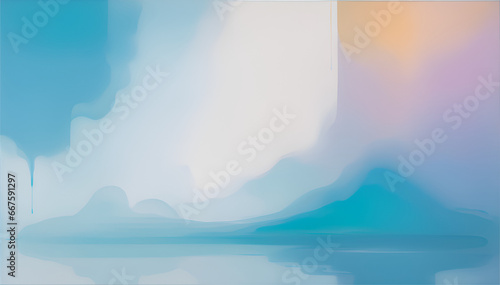 Simple modern abstract design, A beautiful, soft off-white element twisting and flowing on a beige background. This versatile design could be used for a variety of purposes © Noboru