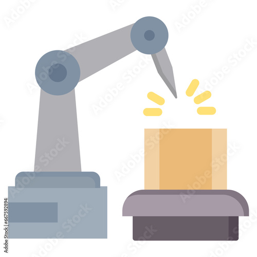 Manufacturing Engineering Flat Icon