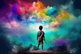 eye catching kid fantasy dream freedom of imagination