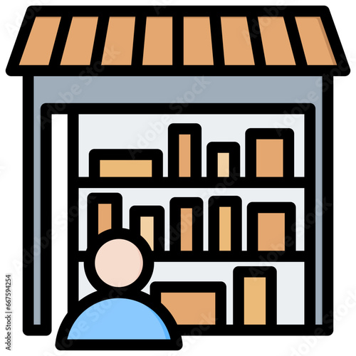 Retailers Outline Color Icon
