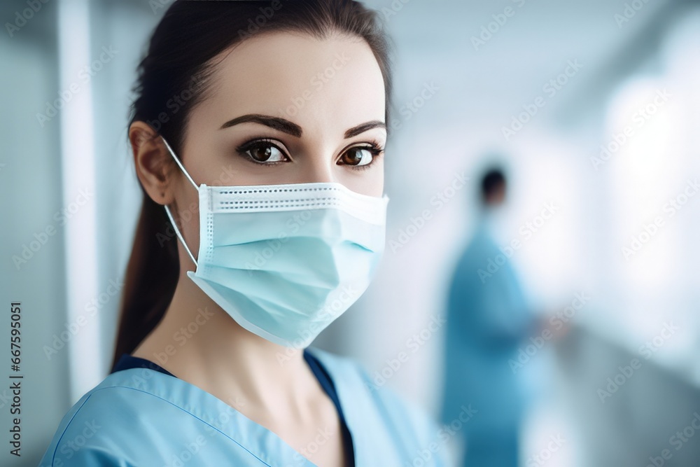 confident female surgeon in ppe kit for treatment confident female surgeon in ppe kit for treatment