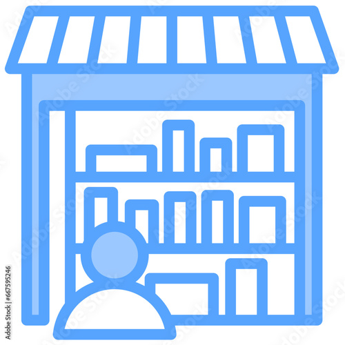 Retailers Blue Icon