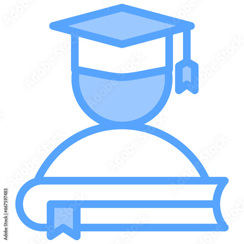 Students Blue Icon