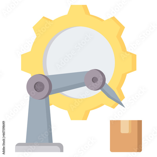 Manufacturing Techniques Flat Icon
