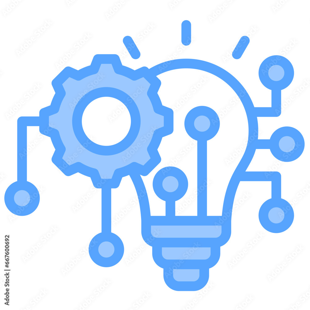 Innovation Blue Icon Innovation Blue Icon