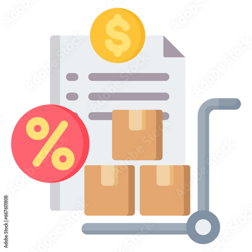 Purchase Discount Flat Icon