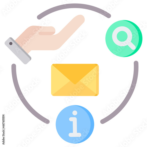 Rfi Flat Icon