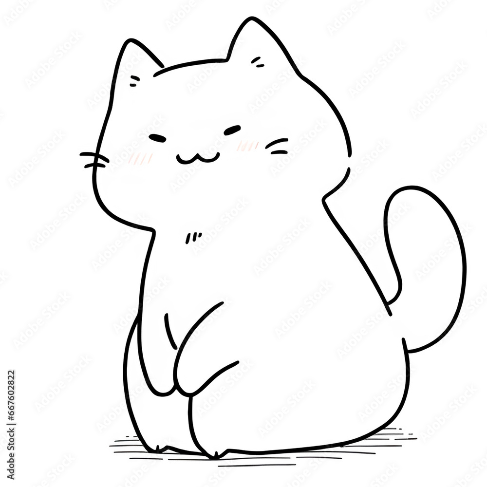 Obraz premium Sitting cat