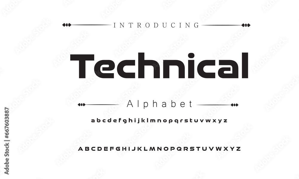 Technical Abstract modern urban alphabet fonts. Typography sport, technology, fashion, digital, future creative logo font. vector illustration