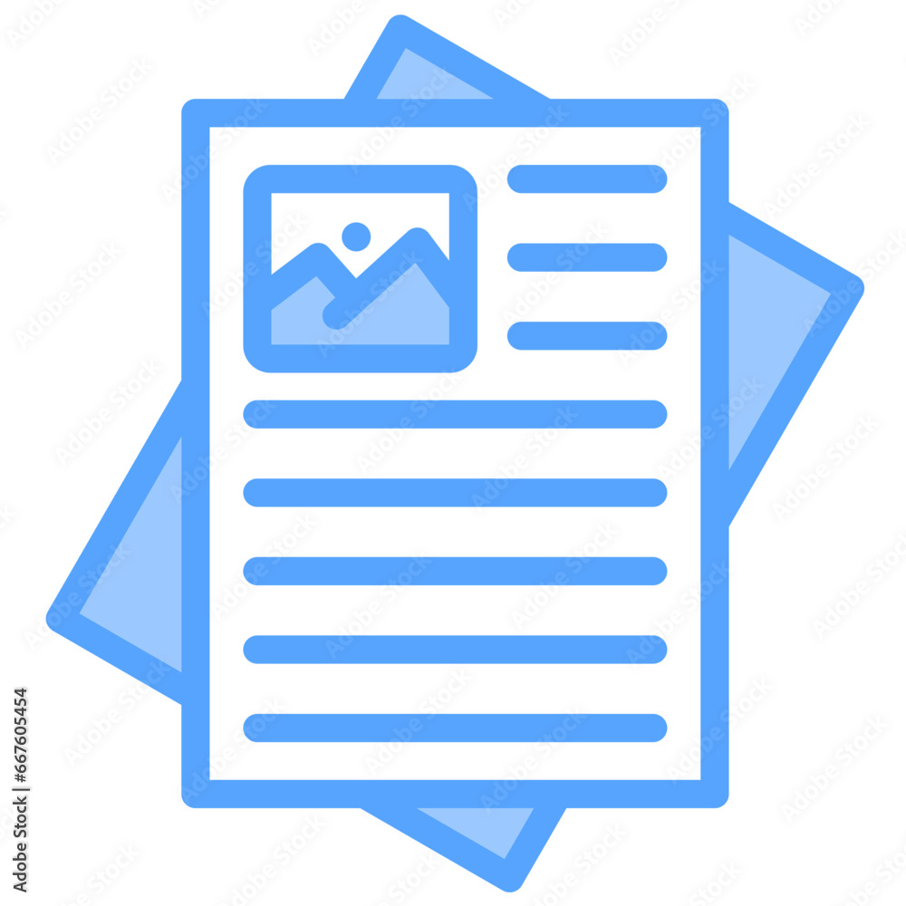 Poster Blue Icon Poster Blue Icon