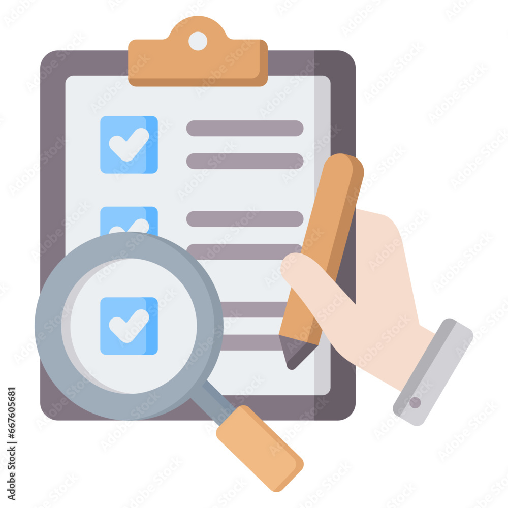 Survey Methadology Flat Icon