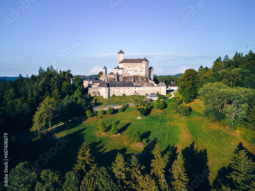 Aerial shot of castle Rappottenstein