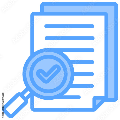 Check Data Files Blue Icon