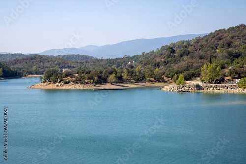The lake Saint Cassien near Fayence on the French Riviera