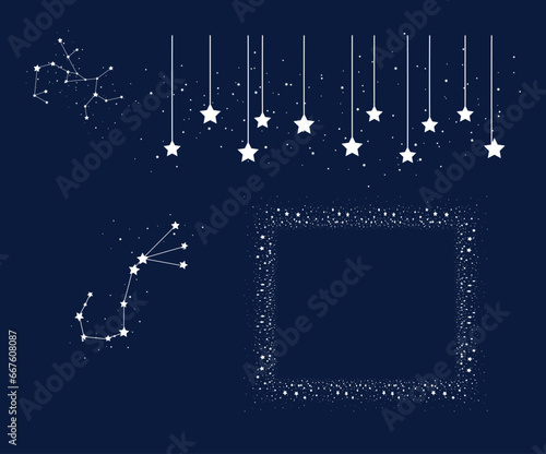 christmas background with snowflakes. blue christmas background