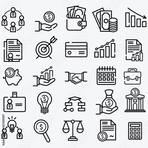 business icons set.
