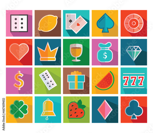 casino Icons Template