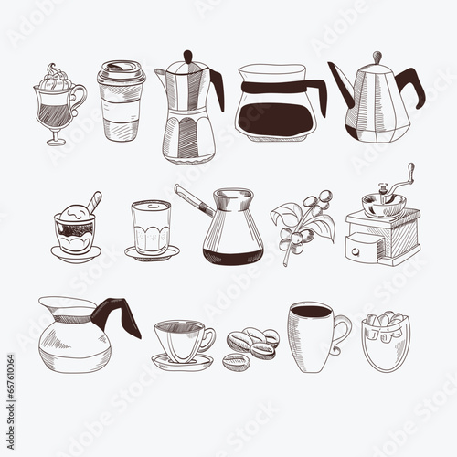 Coffee Icon Set Template