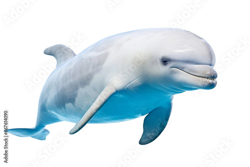 Beluga Whale Isolated on transparent background Fototapeta
