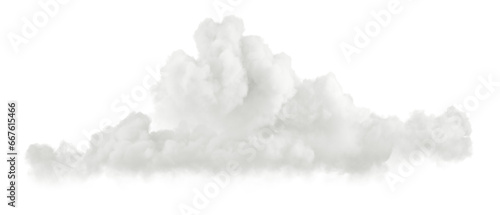 Minimal white clouds atmosphere shapes cutout transparent backgrounds 3d rendering png