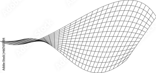 Net flying waving. Texture wave textile. Fabric square cells sea wind. Vector illustration rolling hills. Flag windy stream flow. Network structure surface checkered background sport lines border.