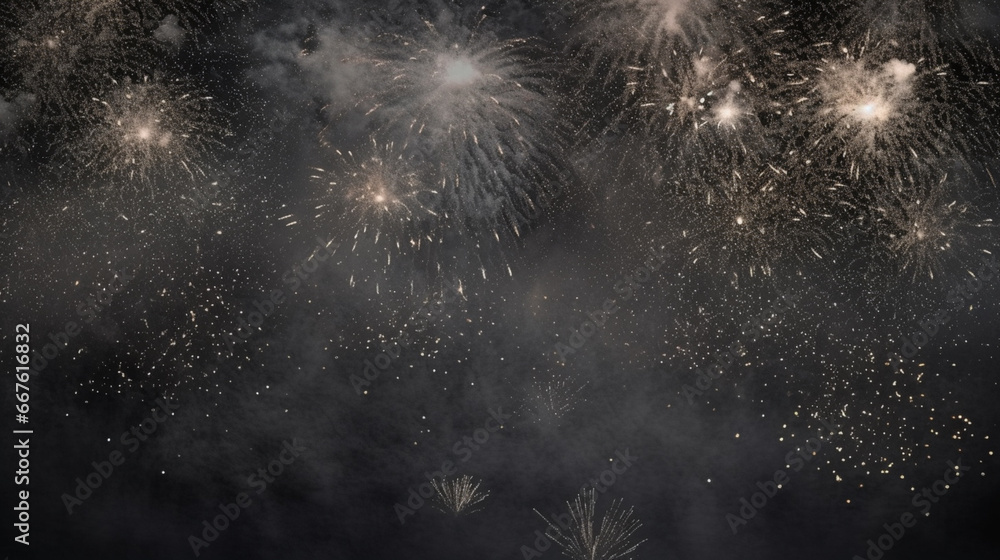 2024 New year New Year's Eve Party background banner fireworks ...