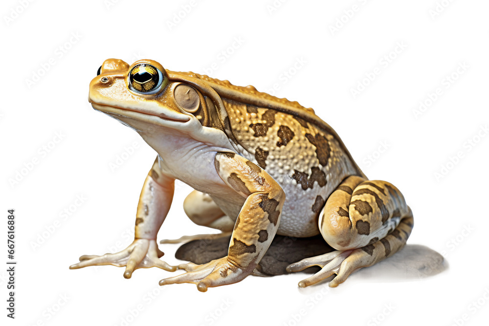 Spadefoot Toad Isolated on transparent background, PNG - obrazy, fototapety, plakaty 