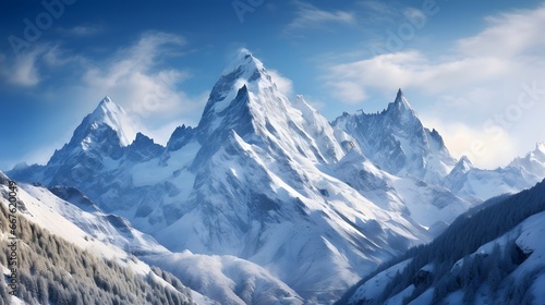 Panoramic view of Mount Matterhorn, Zermatt, Switzerland