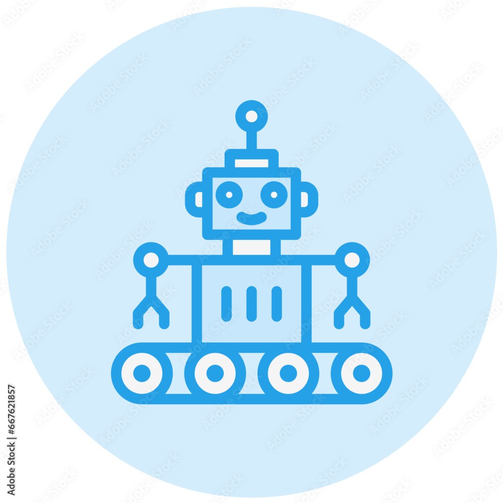 Obraz premium Robot Vector Icon Design Illustration