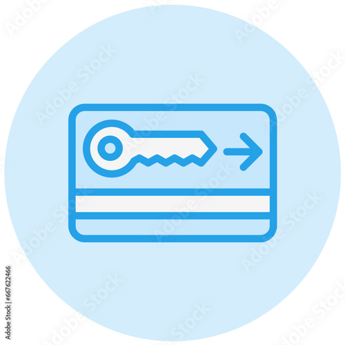 Key card Vector Icon Design Illustration