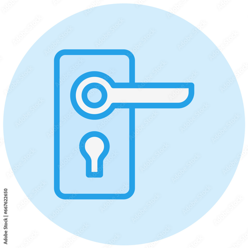 Door handle Vector Icon Design Illustration Door handle Vector Icon Design Illustration