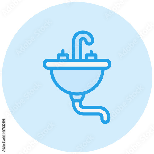 Sink Vector Icon Design Illustration